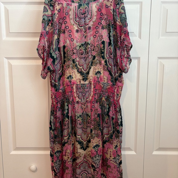 Johnny Was THIA BURNOUT DRESS, 2X - Picture 5 of 7